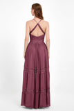 Spaghetti Straps V Neckline Chiffon Lace Bridesmaid Dresses Women's Formal Evening Gowns