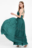 Spaghetti Straps V Neckline Chiffon Lace Bridesmaid Dresses Women's Formal Evening Gowns