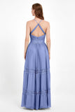 Spaghetti Straps V Neckline Chiffon Lace Bridesmaid Dresses Women's Formal Evening Gowns