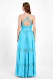 Spaghetti Straps V Neckline Chiffon Lace Bridesmaid Dresses Women's Formal Evening Gowns