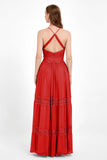 Spaghetti Straps V Neckline Chiffon Lace Bridesmaid Dresses Women's Formal Evening Gowns