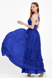 Spaghetti Straps V Neckline Chiffon Lace Bridesmaid Dresses Women's Formal Evening Gowns