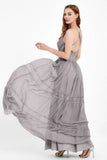 Spaghetti Straps V Neckline Chiffon Lace Bridesmaid Dresses Women's Formal Evening Gowns