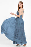 Spaghetti Straps V Neckline Chiffon Lace Bridesmaid Dresses Women's Formal Evening Gowns