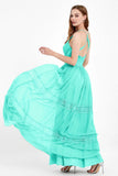 Spaghetti Straps V Neckline Chiffon Lace Bridesmaid Dresses Women's Formal Evening Gowns