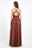 Spaghetti Straps V Neckline Chiffon Lace Bridesmaid Dresses Women's Formal Evening Gowns
