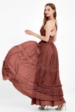 Spaghetti Straps V Neckline Chiffon Lace Bridesmaid Dresses Women's Formal Evening Gowns
