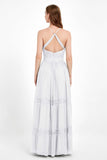 Spaghetti Straps V Neckline Chiffon Lace Bridesmaid Dresses Women's Formal Evening Gowns