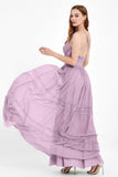 Spaghetti Straps V Neckline Chiffon Lace Bridesmaid Dresses Women's Formal Evening Gowns