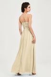 Empire Halter Chiffon Women's Bridesmaid Dress Ruched Formal Evening Prom Gowns