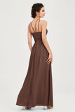 Empire Halter Chiffon Women's Bridesmaid Dress Ruched Formal Evening Prom Gowns