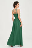 Empire Halter Chiffon Women's Bridesmaid Dress Ruched Formal Evening Prom Gowns