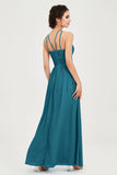 Empire Halter Chiffon Women's Bridesmaid Dress Ruched Formal Evening Prom Gowns