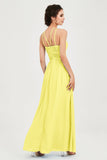 Empire Halter Chiffon Women's Bridesmaid Dress Ruched Formal Evening Prom Gowns