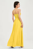 Empire Halter Chiffon Women's Bridesmaid Dress Ruched Formal Evening Prom Gowns