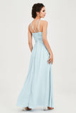 Empire Halter Chiffon Women's Bridesmaid Dress Ruched Formal Evening Prom Gowns