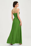 Empire Halter Chiffon Women's Bridesmaid Dress Ruched Formal Evening Prom Gowns