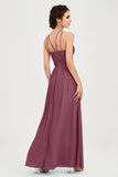 Empire Halter Chiffon Women's Bridesmaid Dress Ruched Formal Evening Prom Gowns