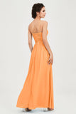 Empire Halter Chiffon Women's Bridesmaid Dress Ruched Formal Evening Prom Gowns