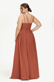 Empire Halter Chiffon Women's Bridesmaid Dress Ruched Formal Evening Prom Gowns