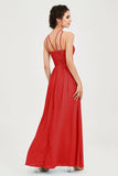 Empire Halter Chiffon Women's Bridesmaid Dress Ruched Formal Evening Prom Gowns