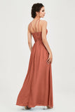 Empire Halter Chiffon Women's Bridesmaid Dress Ruched Formal Evening Prom Gowns