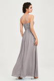 Empire Halter Chiffon Women's Bridesmaid Dress Ruched Formal Evening Prom Gowns