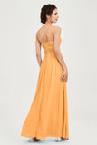Empire Halter Chiffon Women's Bridesmaid Dress Ruched Formal Evening Prom Gowns