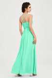 Empire Halter Chiffon Women's Bridesmaid Dress Ruched Formal Evening Prom Gowns