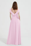 flattering bridesmaid dress v neckline flutter sleeves formal evening party dresses gowns