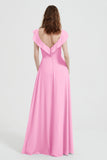 flattering bridesmaid dress v neckline flutter sleeves formal evening party dresses gowns
