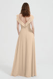 flattering bridesmaid dress v neckline flutter sleeves formal evening party dresses gowns