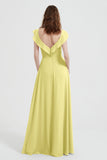 flattering bridesmaid dress v neckline flutter sleeves formal evening party dresses gowns