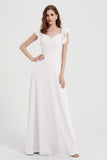 flattering bridesmaid dress v neckline flutter sleeves formal evening party dresses gowns