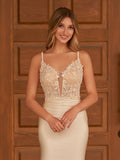 Mermaid Spaghetti Straps Satin Prom Dress