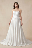 Ball Gown Strapless Satin Wedding Dresses
