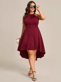 Halterneck Fashion Knee-Length A-Line Wedding Guest Dress Junior Bridesmaid Dresses
