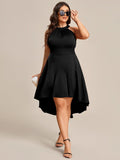 Halterneck Fashion Knee-Length A-Line Wedding Guest Dress Junior Bridesmaid Dresses