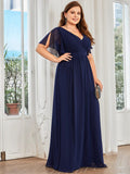 Benutzerdefinierte Größe Krawatte-Taille Plissee A-Linie Abendkleid Damen formale Ballkleider