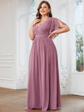 Benutzerdefinierte Größe Krawatte-Taille Plissee A-Linie Abendkleid Damen formale Ballkleider
