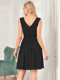 Custom Size Women Sleeveless V Neck Short Bridesmaid Dress Junior Party Prom Dresses
