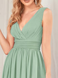 Custom Size Women Sleeveless V Neck Short Bridesmaid Dress Junior Party Prom Dresses