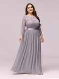 Custom Size See-Through Maxi Lace Prom Evening Dress with Half Sleeve Mother of the Bride Gowns