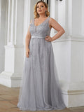 Maxi Langes Elegantes Ätherisches Tüll Abendkleid Formelle Ball Party Kleider Kleider