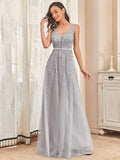 Maxi Langes Elegantes Ätherisches Tüll Abendkleid Formelle Ball Party Kleider Kleider