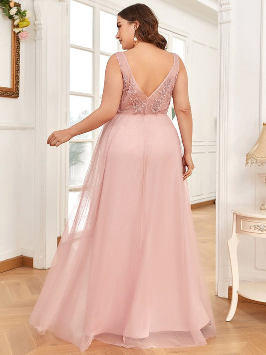Maxi Langes Elegantes Ätherisches Tüll Abendkleid Formelle Ball Party Kleider Kleider