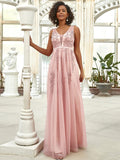 Maxi Langes Elegantes Ätherisches Tüll Abendkleid Formelle Ball Party Kleider Kleider