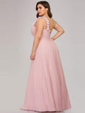 Plus Size One Shoulder Long Chiffon Bridesmaid Dress Formal Evening Dresses Gowns