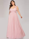 Plus Size One Shoulder Long Chiffon Bridesmaid Dress Formal Evening Dresses Gowns