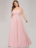 Custom Size Chiffon Sweetheart Pleated One Shoulder Bridesmaid Dress